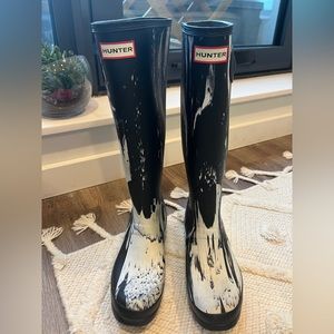 Hunter Original nightfall black/white matte tall rain boot